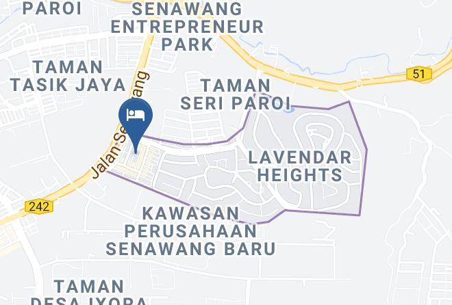 Seremban - Hotel Lavender Senawang Maps