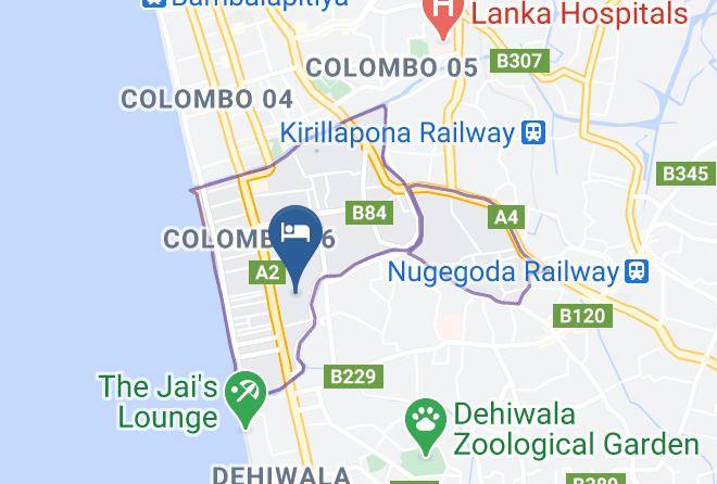 Hotel Lavendra Colombo Map