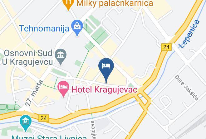 Sumadijski Okrug - Hotel Lazarevic Maps