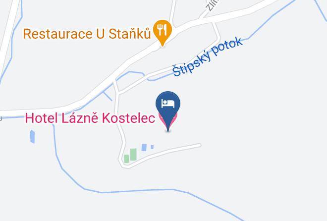 Zlin - Hotel Lazne Kostelec Maps