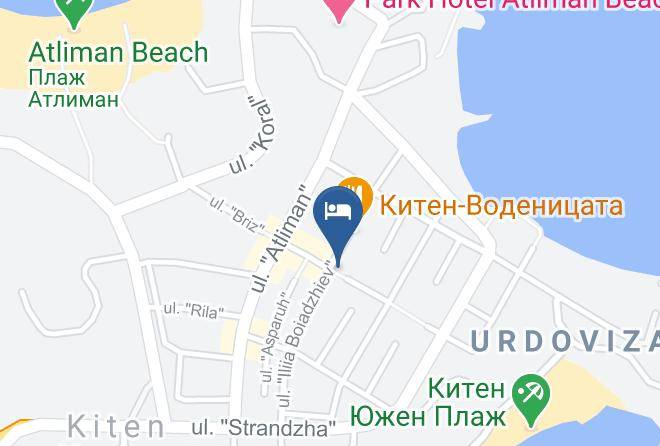 Primorsko - Hotel Lazur Maps