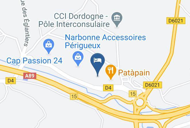 Dordogne - Hotel Le 15 Perigueux Coulounieix Sortie 15 Autoroute A89 Maps