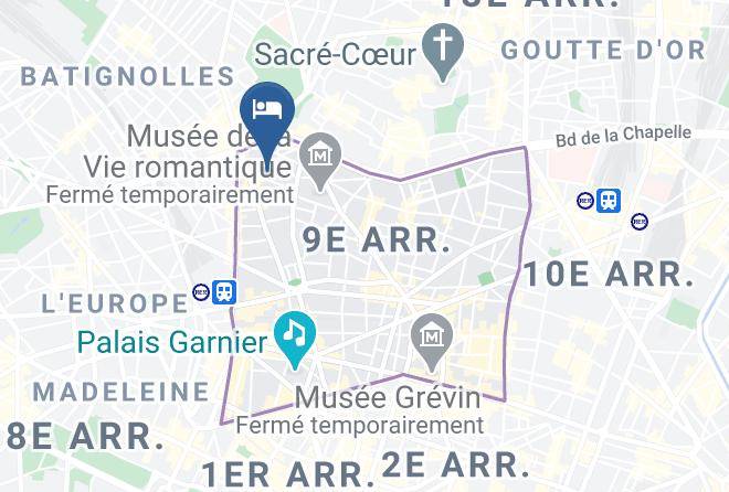 Paris - Hotel Le Ballu Maps