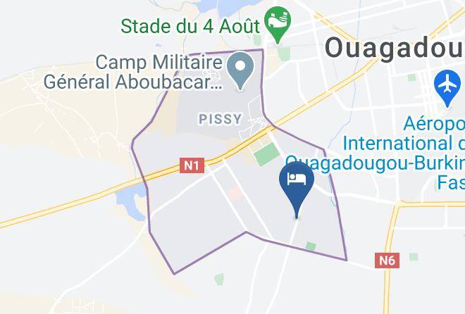 Kadiogo - Hotel Le Baobab Maps