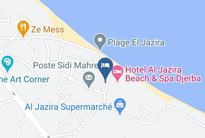 Hotel Le Beau Rivage Map - Tunisia - Djerba