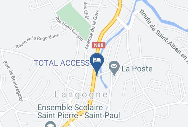 Lozere - Hotel Le Beausejour Langogne Maps