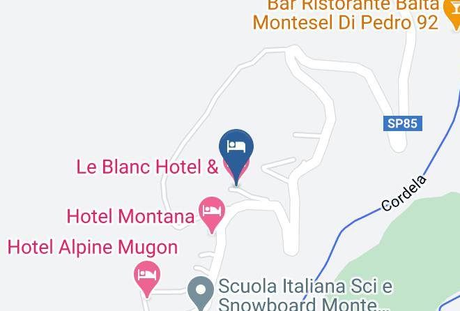 Trento - Le Blanc Hotel & Spa Maps
