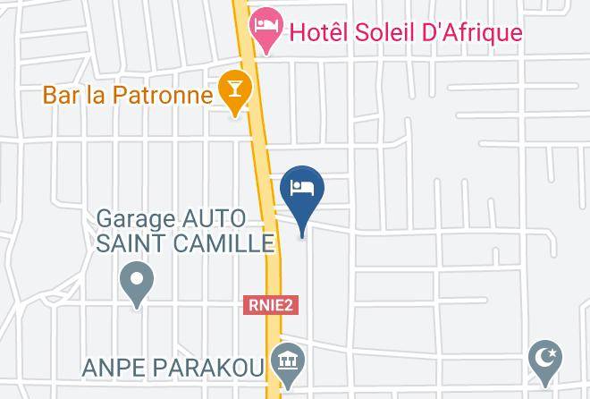 Parakou - Hotel Le Bonheur Maps
