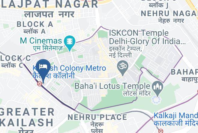 New Delhi - Hotel Le Cadre Maps