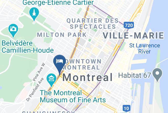 Montreal - Hotel Le Cantlie Suites Maps