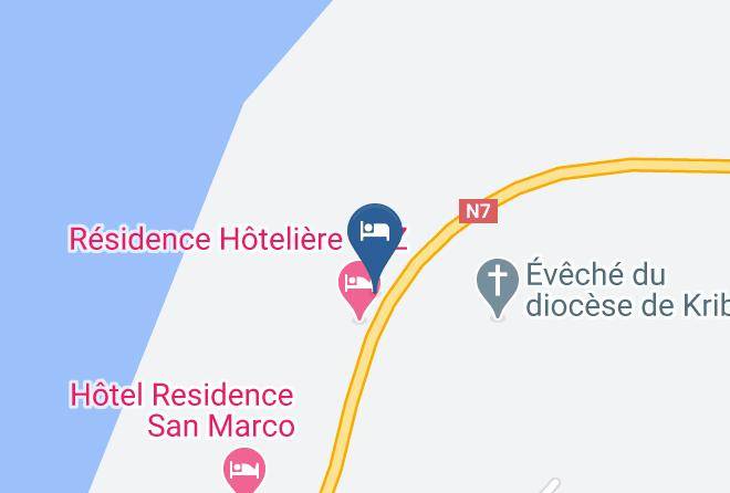 Hotel Le Cardinal Map - Sud - Ocean