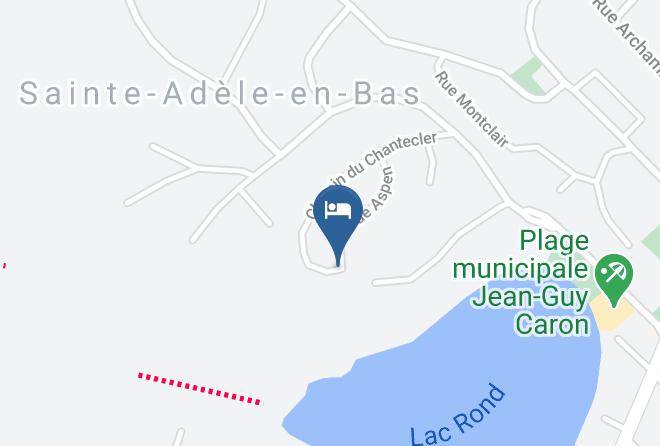 Les Pays D En Haut Regional County Municipality - Hotel Le Chantecler Maps