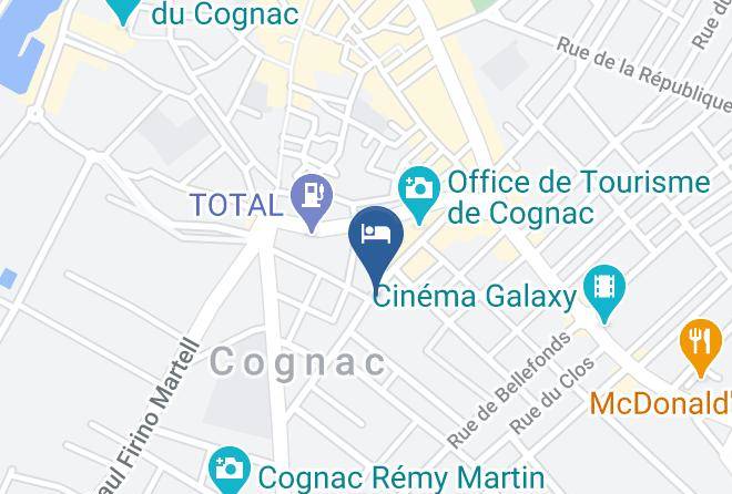 Charente - Hotel Le Cheval Blanc Cognac Citotel Maps