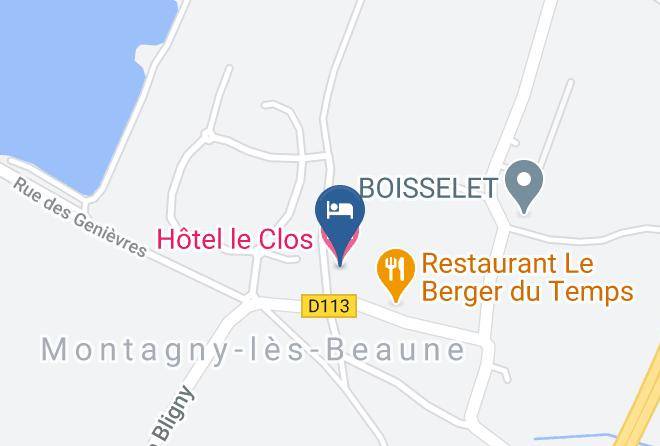 Cote D Or - Hotel Le Clos Maps