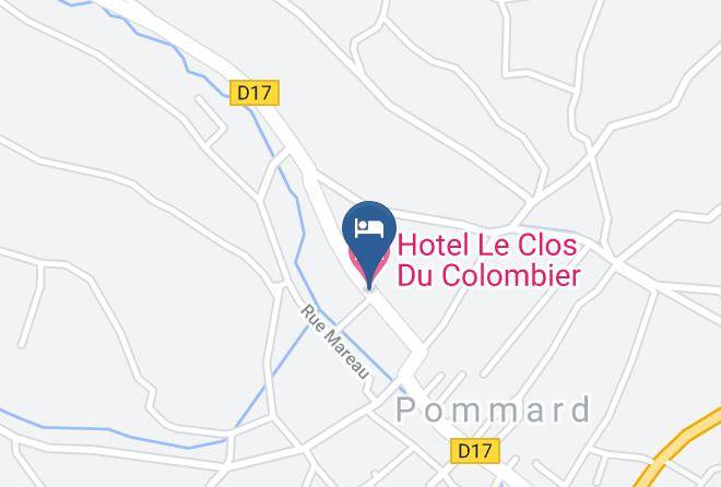 Cote D Or - Hotel Le Clos Du Colombier Maps