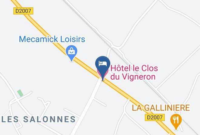 Loiret - Hotel Le Clos Du Vigneron Maps