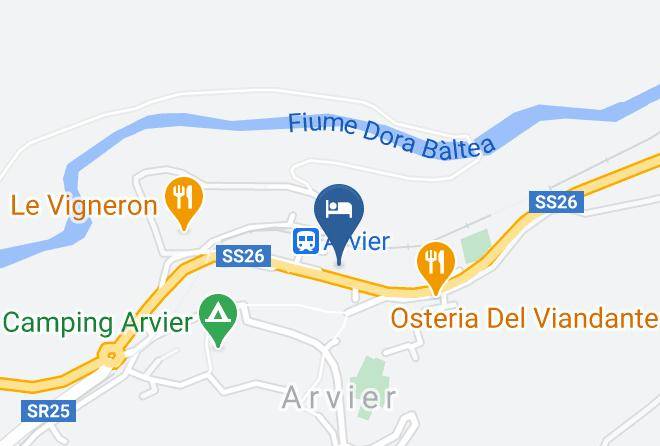 Aosta - Hotel Le Clou Maps