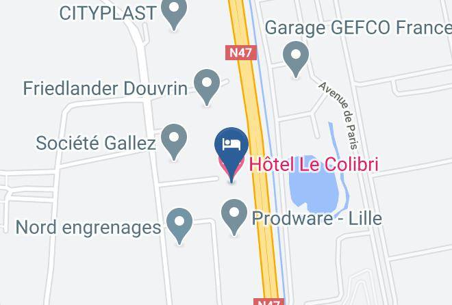 Pas De Calais - Hotel Le Colibri Maps