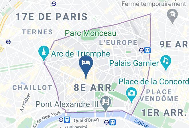 Paris - Hotel Le Colisee Maps