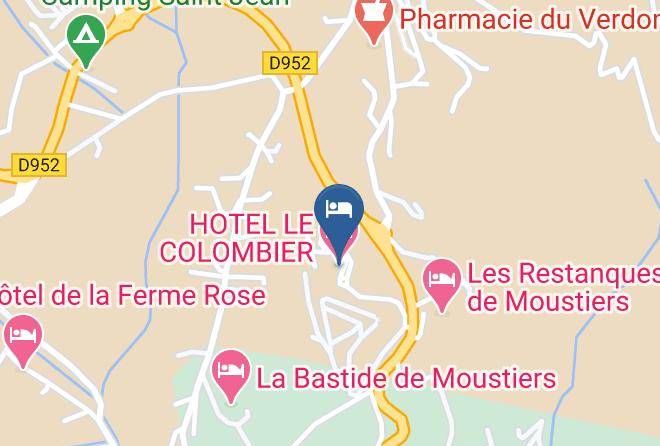 Hotel Le Colombier Map