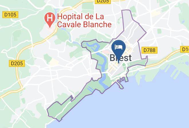 Finistere - Hotel Le Continental Brest Maps