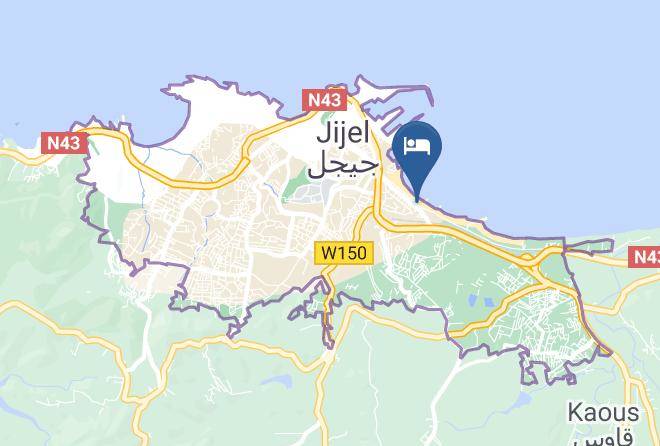 Jijel - Hotel Le Convivial Maps