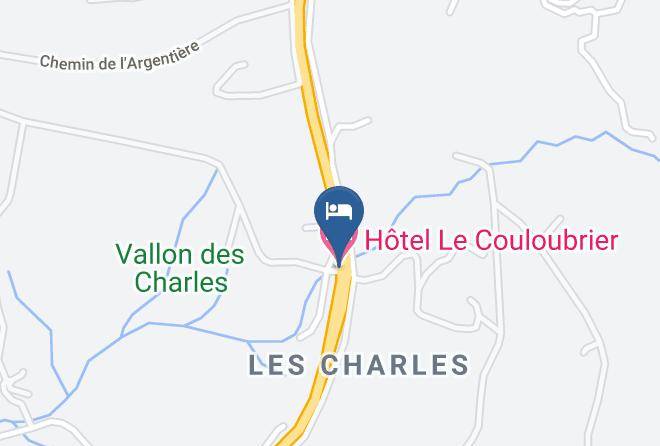 Var - Hotel Le Couloubrier Maps
