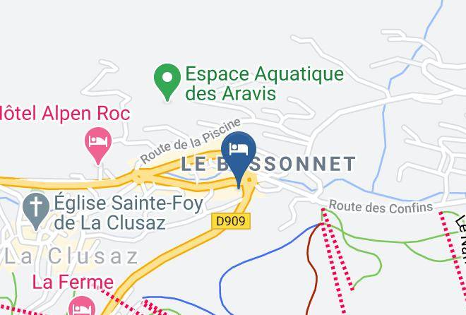 Haute Savoie - Hotel Le Cret Du Loup Maps