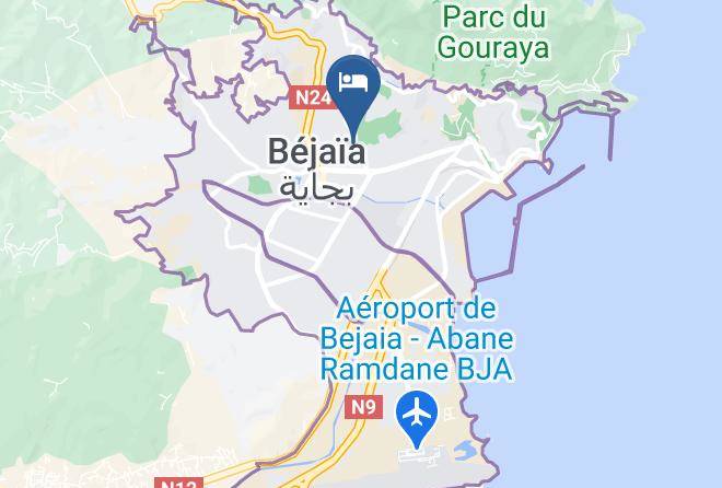 Bejaia - Hotel Le Cristal Maps