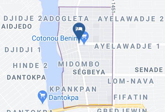 Cotonou - Hotel Le Cyclope Maps
