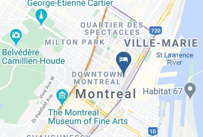 Montreal - Hotel Le Dauphin Montreal Centre Ville Maps