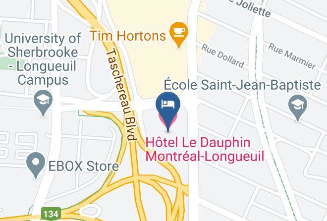 Longueuil - Hotel Le Dauphin Montreal Longueuil Maps