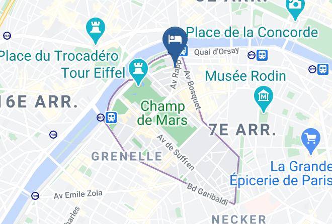 Paris - Hotel Le Derby Alma Paris Maps