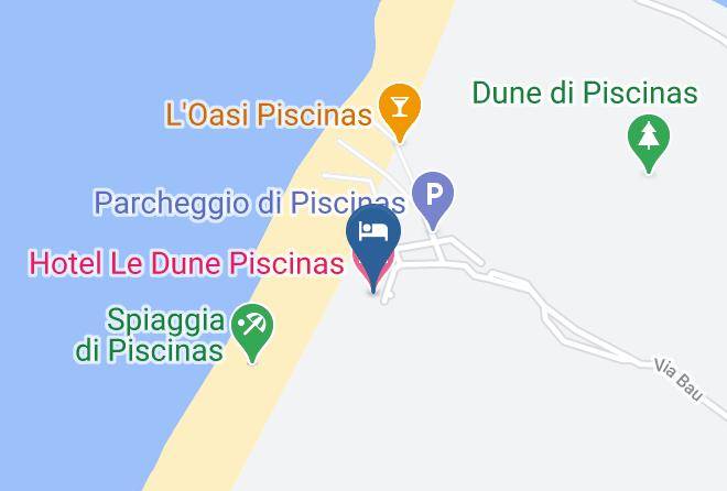 Province Of South Sardinia - Hotel Le Dune Piscinas Maps