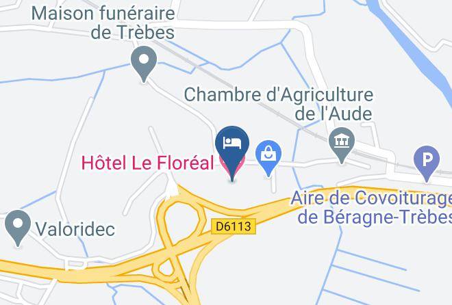 Aude - Hotel Le Floreal Maps