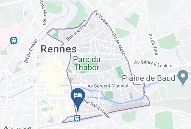 Ille Et Vilaine - Hotel Le Florin Rennes Gare Maps