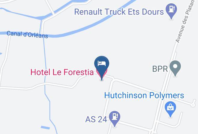 Loiret - Hotel Le Forestia Maps