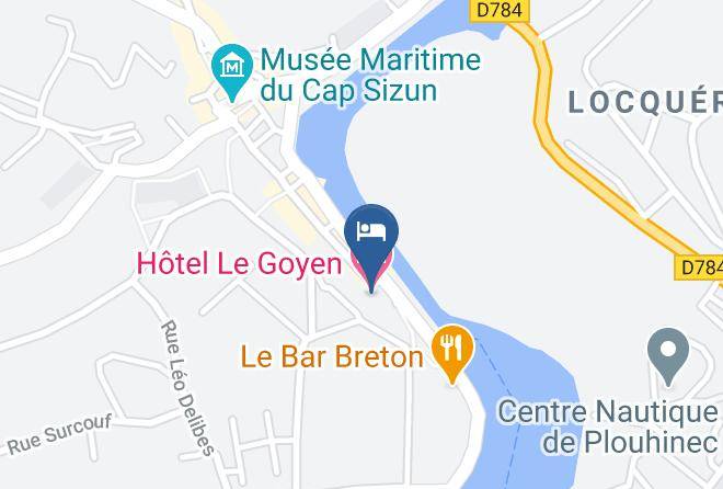 Finistere - Hotel Le Goyen Maps