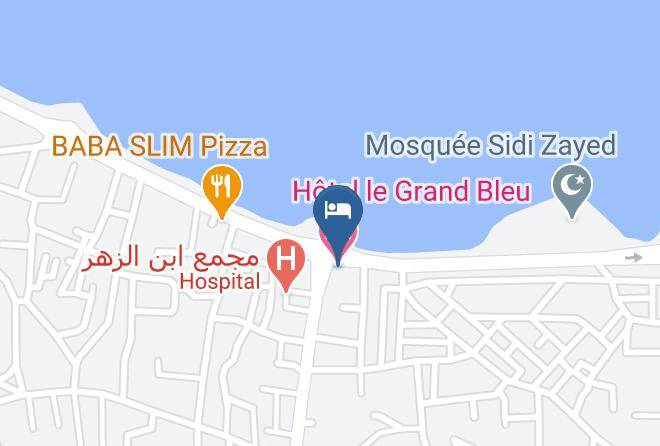 Hotel Le Grand Bleu Map - Tunisia - Djerba