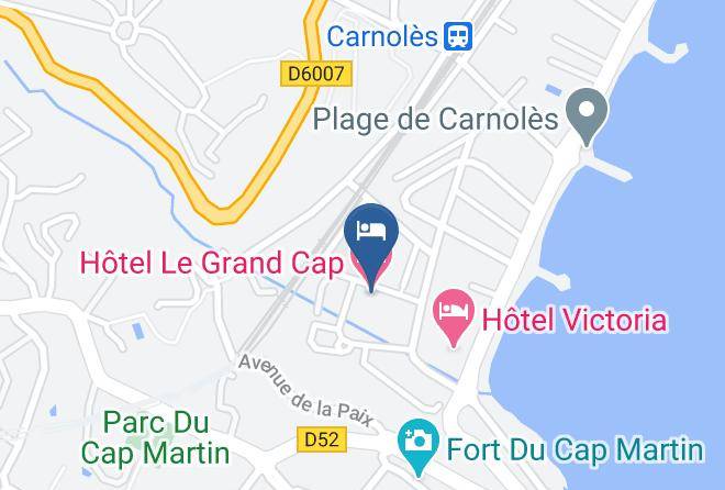 Hotel Le Grand Cap Map
