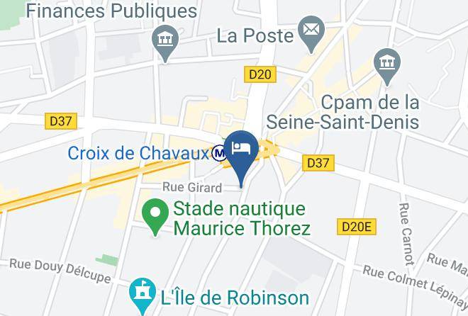 Seine St Denis - Hotel Le Kleber Maps