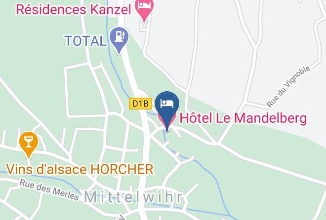 Haut Rhin - Hotel Le Mandelberg Maps