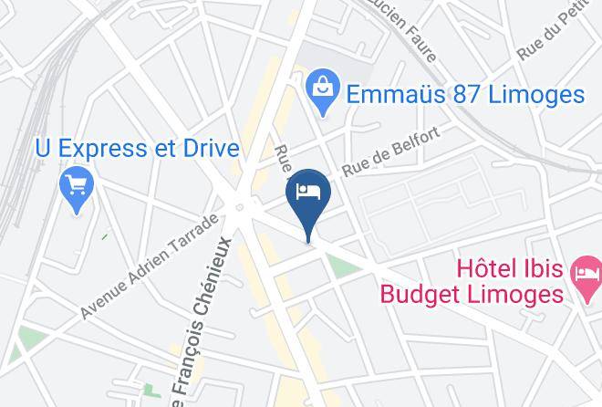 Haute Vienne - Hotel Bistrot Le Marceau Maps