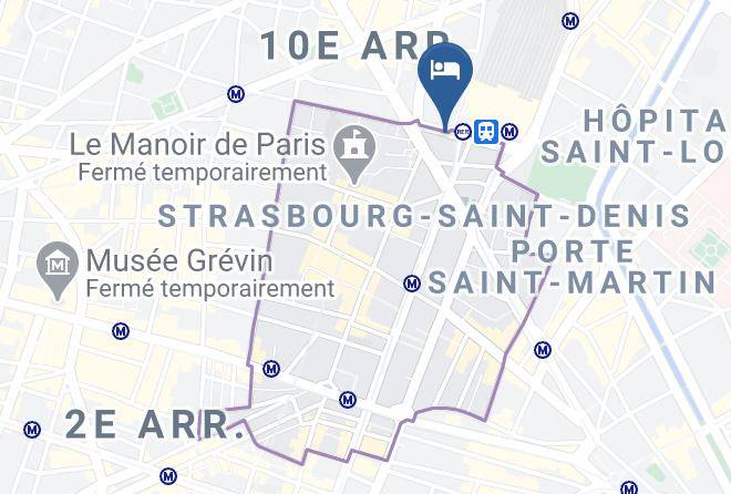 Paris - Hotel Le Marcel Paris Gare De L'est Maps