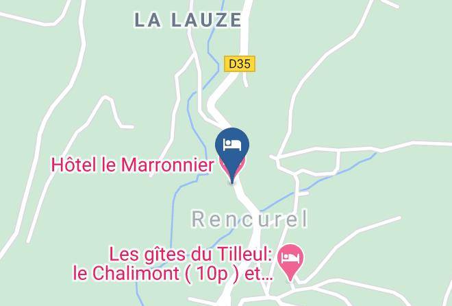 Isere - Hotel Le Marronnier Maps