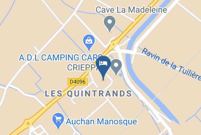 Hotel Le Mas Des Quintrands Map