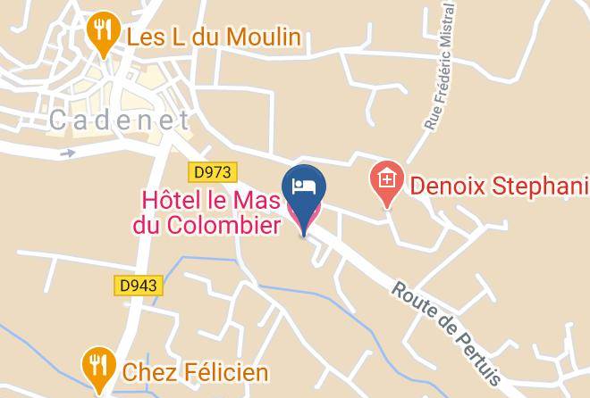 Hotel Le Mas Du Colombier Map