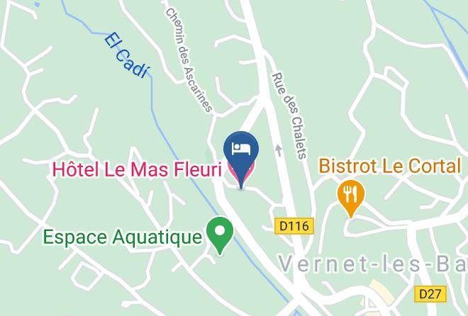 Pyrenees Orientales - Hotel Le Mas Fleuri Maps