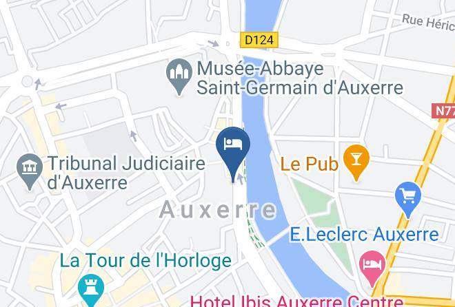 Yonne - Hotel Le Maxime Bw Signature Collection Auxerre Maps