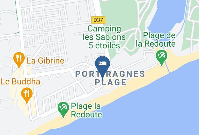 Hotel Le Mirador Portiragnes Map